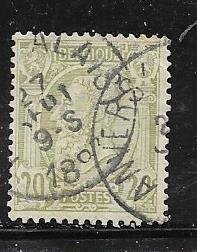 Belgium #56  20c King Leopold ll  (MH) CV$1.65