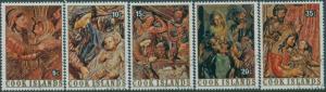 Cook Islands 1976 SG556-560 Christmas set FU