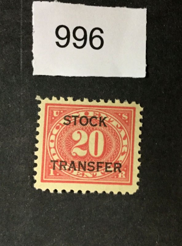 MOMEN: US STAMPS   #RD6 MINT OG NH  LOT #996