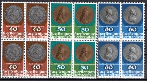 Liechtenstein Scott # 654 - 656, mint nh, b/4 each