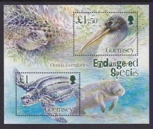 Guernsey 892 Animals Souvenir Sheet MNH VF