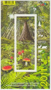 Canada -  #2461 International Year of Forests Souvenir Sheet