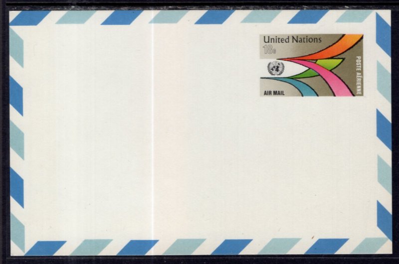 UN New York UXC11 Postal Stationary Postal Card Unused