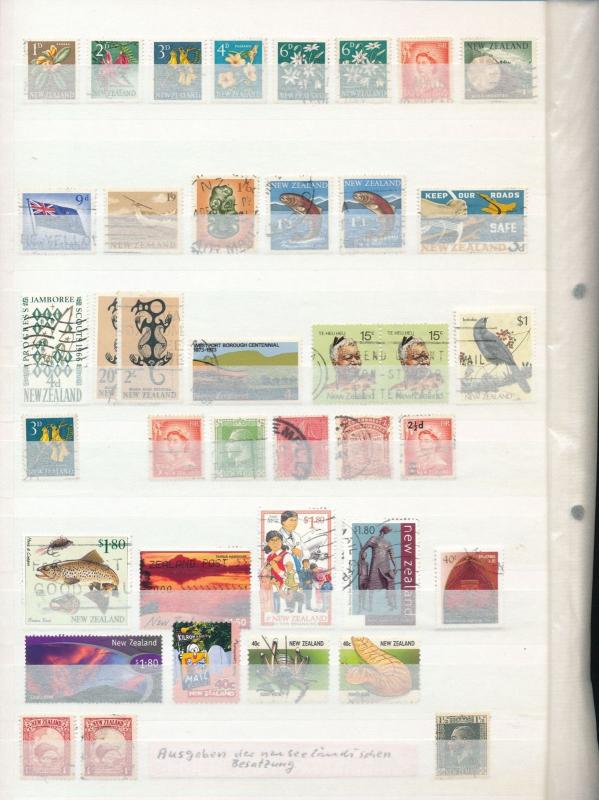 New Zealand QV/QE Used Accumulation Appx 300 Items (Au13827