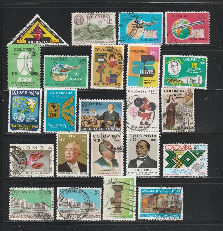 Colombia Collection D - 4 Scans - All the stamps are in the scans.