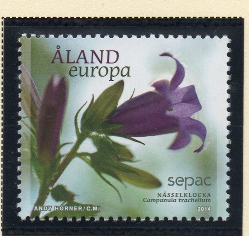 Aland Sc 356 2014 355 Flower stamp  mint NH