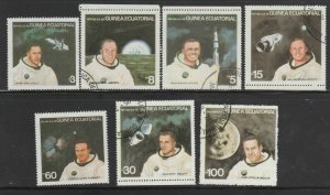 EQUATORIAL GUINEA  1978  SPACE ASTRONAUTS MINT  SET OF 7 VF NH  O.G CTO (EQ56  )