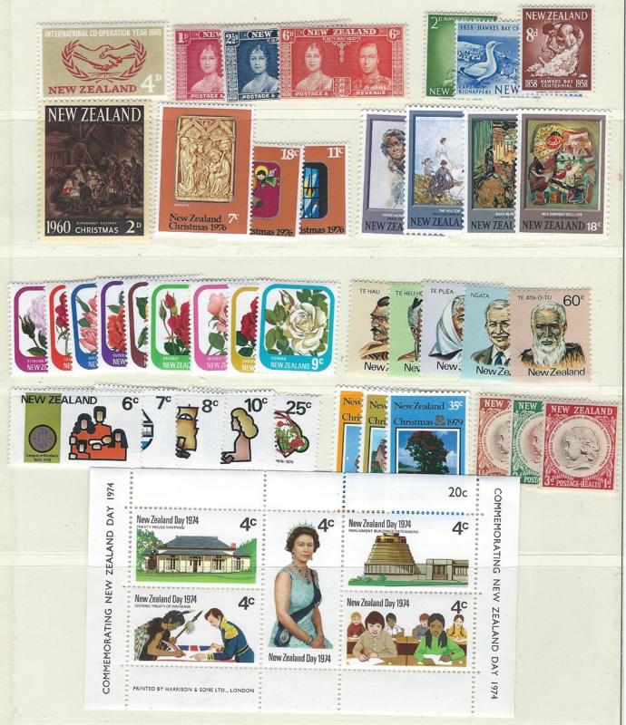 New Zealand. Complete mint  sets [h*] CV $16.00