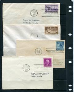 USA 4 First Day of issue 1948 Covers  Stamps: single 5281