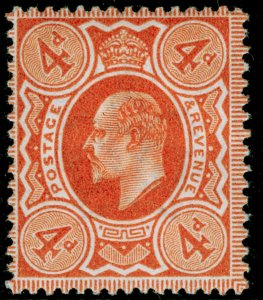 SG286 SPEC M27(2), 4d deep bright orange, NH MINT. Cat £75.