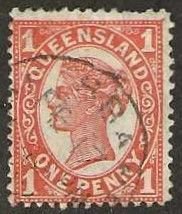 Queensland 113, used,  light crease. 1897.  (A853)