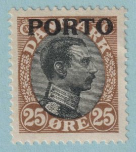 DENMARK J6 POSTAGE Due  MINT HINGED OG * OVERPRINTED 25 ORE KING CHRISTIAN X