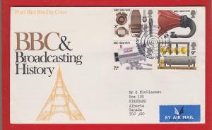 UK  1972 BBC & Broadcasting FDC
