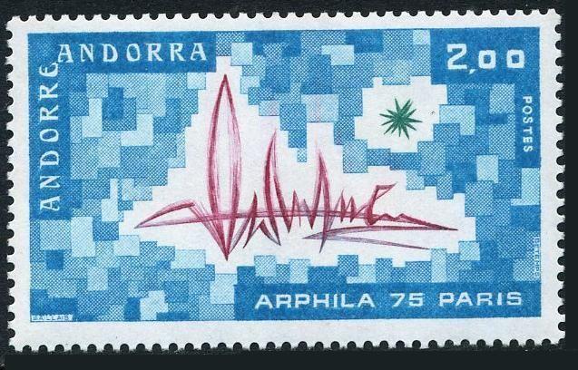 Andorra Fr 241,MNH.Michel 269. ARPHILA-1975.Abstract design. 