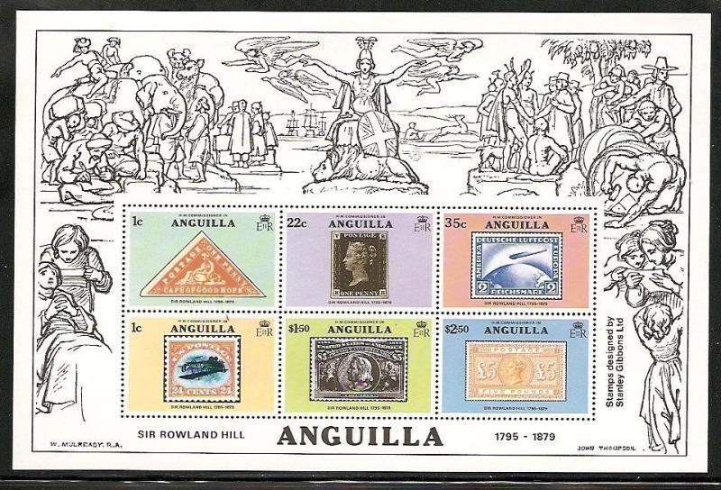 Anguilla 1979 Stamp on Stamp Souvenir Sheet mnh  SC 354a