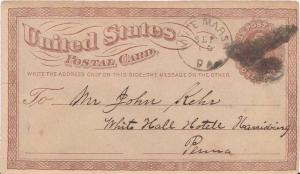 United States Pennsylvania White Marsh c1875 cork killer  1803-1895  1c Brown...