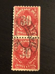 US SC# J66 Postage Due Used Pair