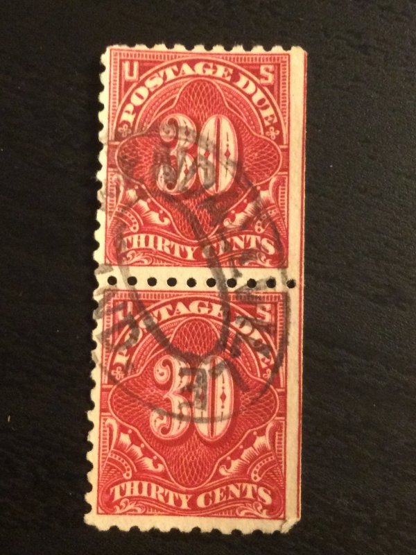 US SC# J66 Postage Due Used Pair