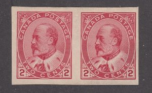 Canada #90A Mint Imperf Pair