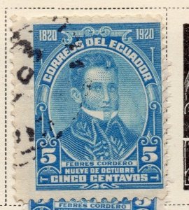 Ecuador 1920 Early Issue Fine Used 5c. 170238