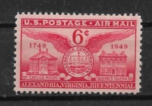 1949 ScC40 6¢ Alexandria, VA Bicentennial MNH