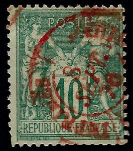 France #68 Used corner crease Red Cancel F-VF SCV$22.50...From a great auction!