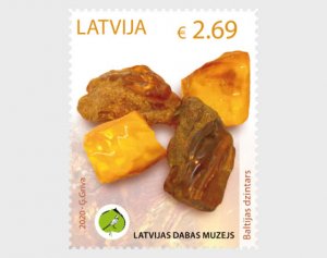 2020 Latvia Amber Museum Exhibits  (Scott NA) MNH