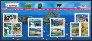 France 3299 aj sheet, MNH. Aspects of Life in the French Regions, 2007.