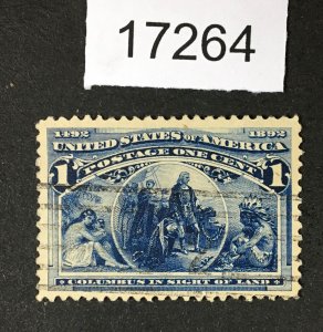 MOMEN: US STAMPS  #  230 USED  LOT #17264