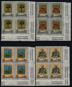 San Marino 677-86 BR Blocks MNH Crests