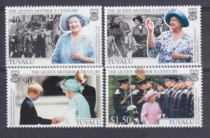 1999 Tuvalu 837-840 99th Birthday of Queen Elizabeth 5,50 €