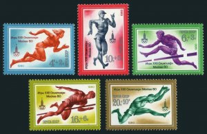 Russia B96-B105,MNH.Michel 4921-4925,4932-4936. Olympics Moscow-1980.Running,