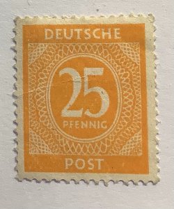 Germany 1946 Scott 546 MH -  25pf, Numeral