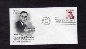 1860 Ralph Bunche, FDC, ArtCraft