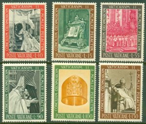 VATICAN 439-44 MNH BIN $1.50