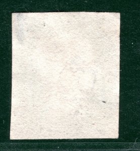 GB PENNY BLACK 1840 QV Stamp SG.2 1d Plate 2 (AH) Used MX Cat £375 PIRED30 