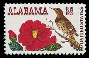 PCBstamps   US #1375 6c Alabama Statehood, MNH, (12)