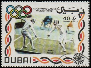 Dubai 157 - Cto - 40d Olympics / Fencing (1972)