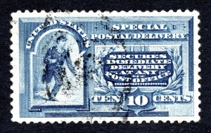 US 1888 10¢ Special Delivery Stamp #E2 Used CV $45