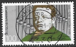 GERMANY 1991 Max Reger Composer Issue Sc 1645 VFU