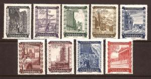 Austria  #  B 225  //  234  Mint  NH
