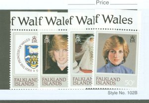 Falkland Islands #348-351  Single (Complete Set)