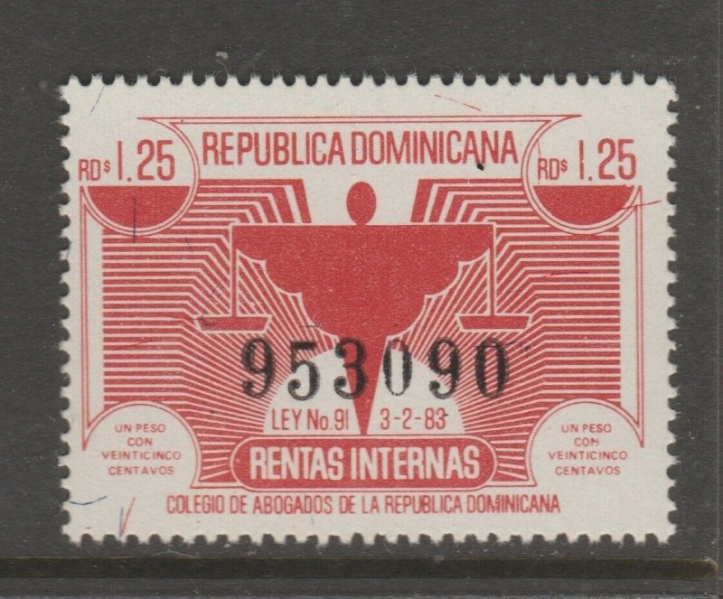 Dominican Rep revenue Cinderella stamp 6-2-2b mint