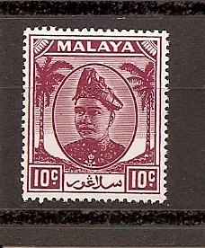 Malaya - Selangor 86 MNH