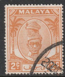Malaya Perak Scott 106 - SG129, 1950 Sultan 2c used