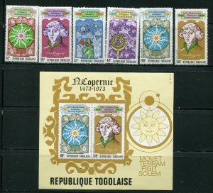 Togo 842 - C201a Copernicus Stamp Set With Sheet MNH 1973