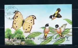 Ajman 1972 Souvenir Sheet Used Butterfly (A0034)