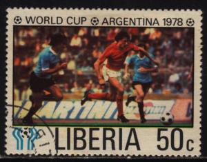 Liberia 812 World Cup Soccer 1978