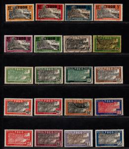 $Togo Sc#216-252 used+M/H/VF, complete set, Cv. $45.30