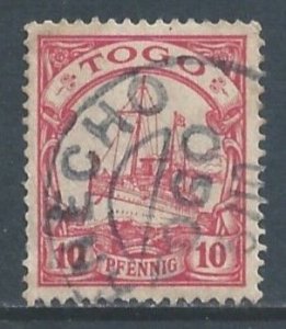 Togo #9 Used 10pf Kaiser's Yacht, The Hohenzollern